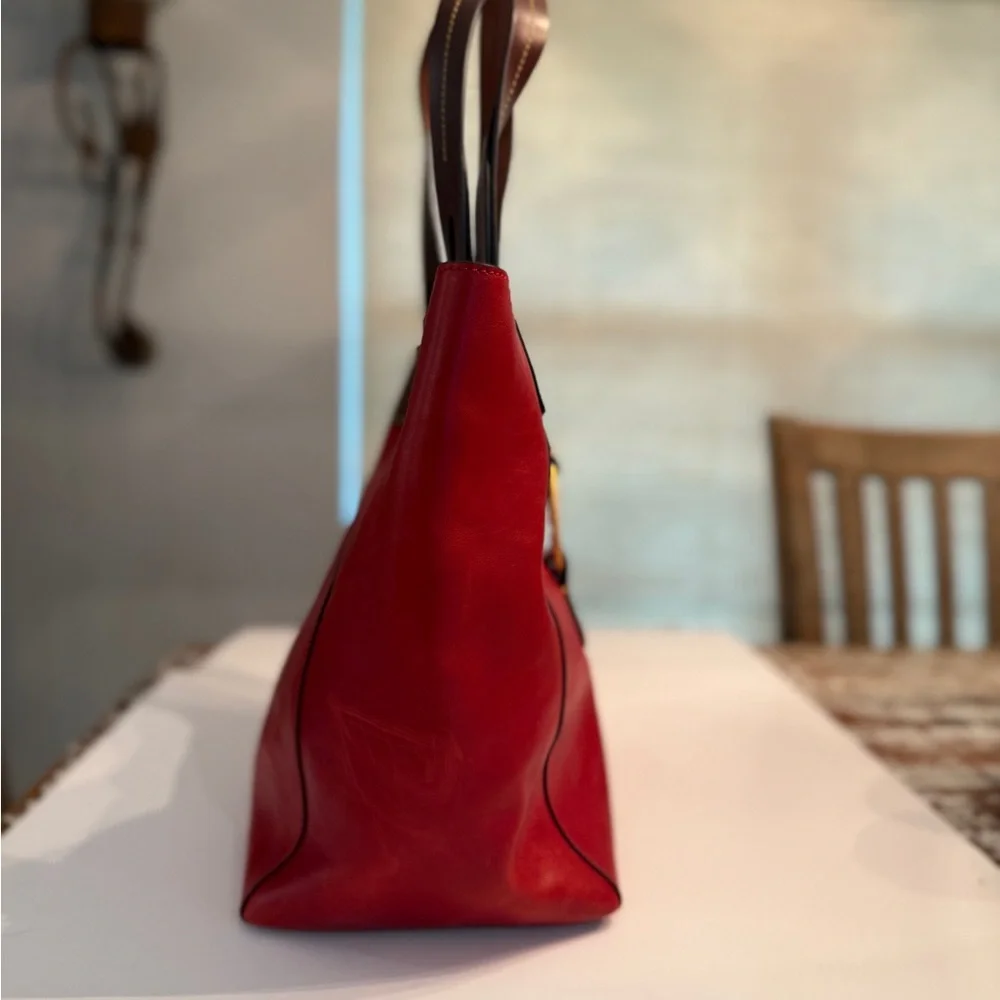 Dooney & Bourke Florentine Leather East-West Shopper Tote - Picture 3 of 7